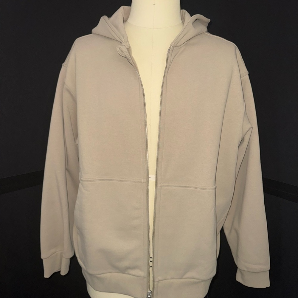 lululemon athletica Beige Full-Zip Hoodie